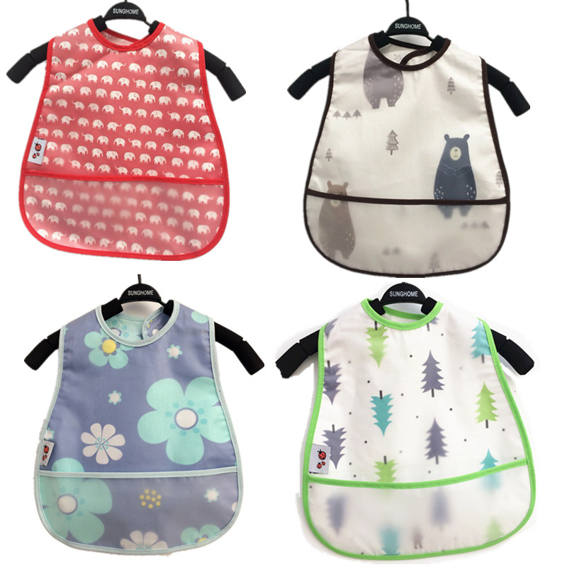 Factory wholesale children's waterproof overalls cotton baby bib feeding bag for dinner baby children