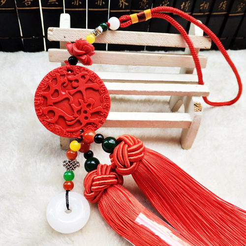 Red cinnabar car pendant jewelry high content car supplies Pixiu gourd car pendant accessories wholesale