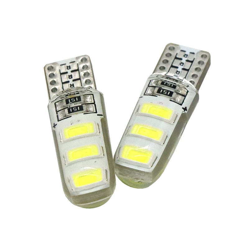 Прямые продажи с фабрики T10 5630 6SMD, силикон, 6 ламп, автомобильный светодиодный индикатор ширины, лампа для чтения, маленький свет