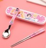 Disney, tableware for feeding for elementary school students, chopsticks, spoon, cartoon set, “Frozen”