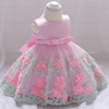 Baby hygiene product, wedding dress, evening dress, children's small princess costume, European style, flowered
