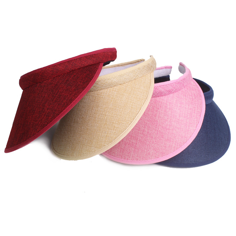 Sombrero de algodón y lino sombrero de copa vacío para hombres y mujeres sombrero de primavera y verano sombrero de padres e hijos sombrero de niños sombrero de padres e hijos sombrero de copa vacío