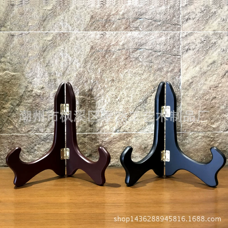 Керамическая тарелка деревянный кронштейн для чайного торта Подставка для чая Пуэр деревянная основа кронштейн декоративная стойка качели пластина безопасная пряжка