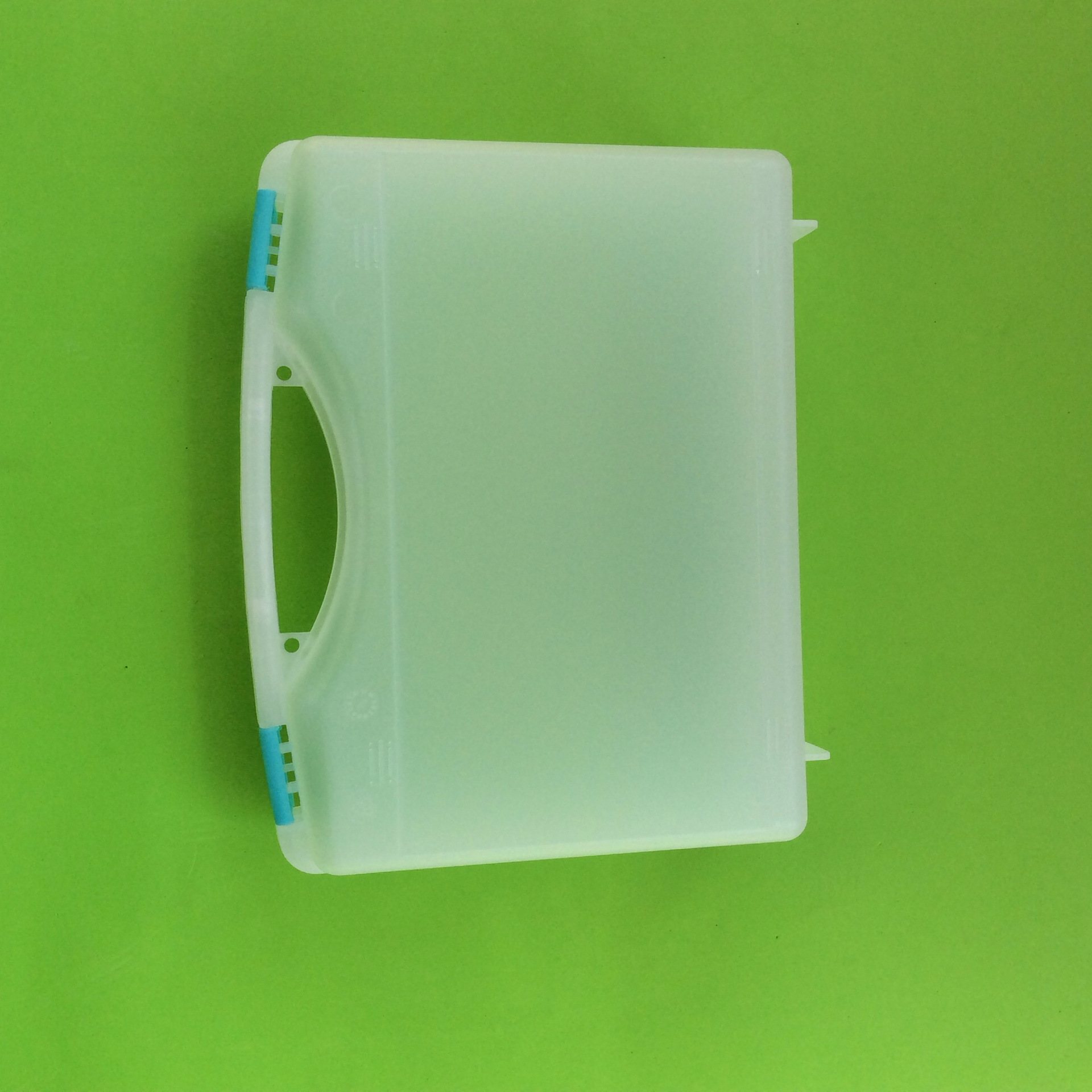 大量批发手电筒小五金扳手胶箱配件用PP手提美观透明塑料工具箱