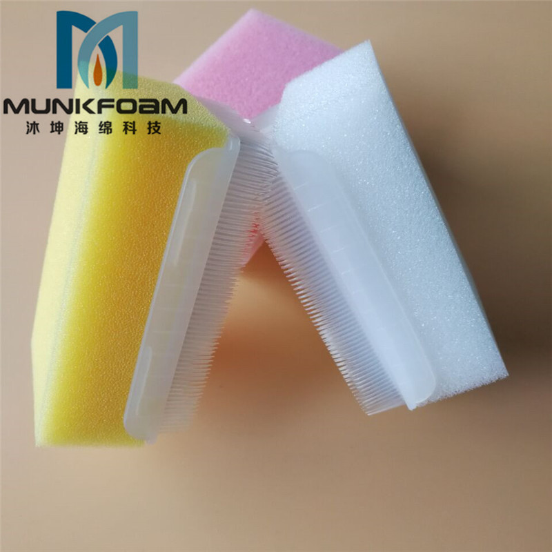 Cepillo de esponja de color cepillo de champú para bebés entrenamiento sensorial cepillo táctil cepillo de masaje para bebés cepillo de baño