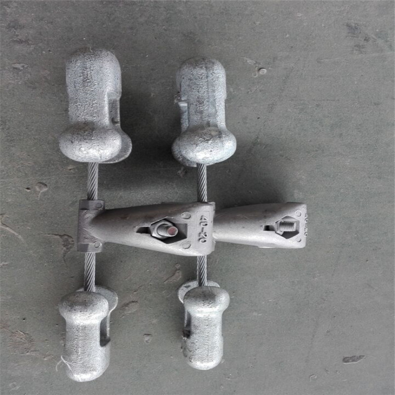 光缆用防护金具 不对称型铸铁锤头防震锤 热镀锌音叉式结构 现货K