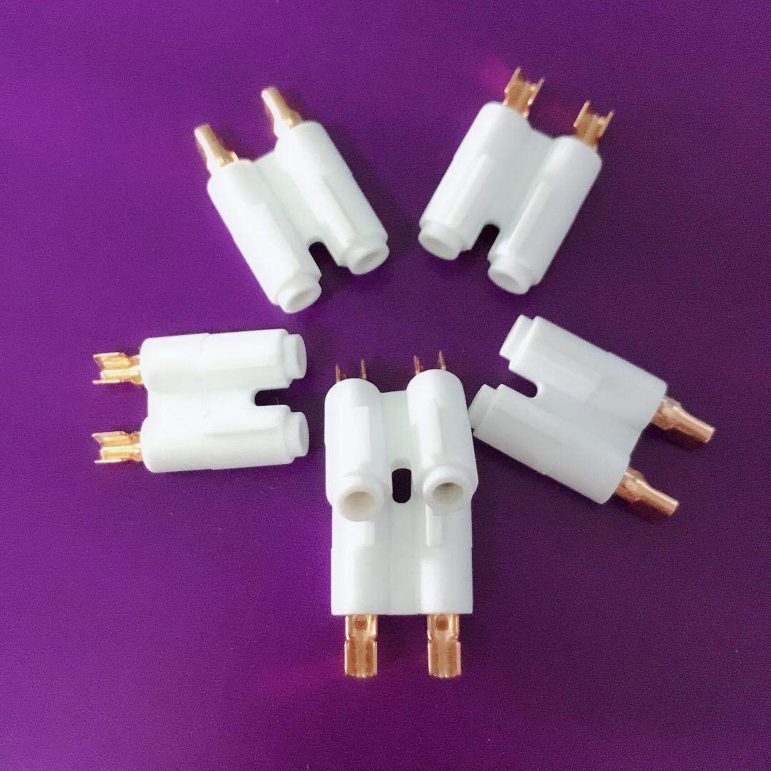 八字尾内架插头支架 一体式八字尾内架端子 2.35花瓶端子内胆