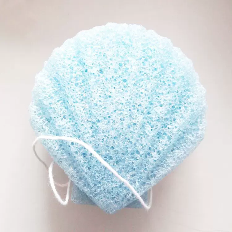 厂家定制加工扇形魔芋洗脸扑蒟蒻洗脸海绵卸妆工具多色可选