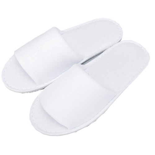 Hotel disposable slippers, terry cloth half-covered open-toe slippers, eva disposable slippers