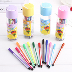 批發新款學生畫畫筆兒童節日禮物創意卡通環保可洗水彩筆塗鴉套裝