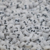 Acrylic beads with letters, wholesale, 4×7mm, English letters