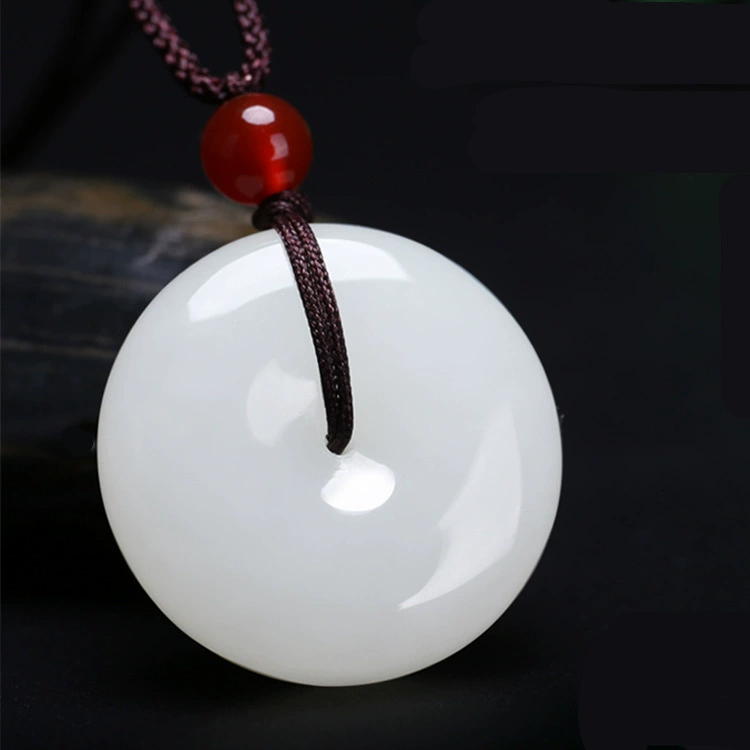 Защитный амулет из белого Jade, пряжка, кварцевый золотой кулон