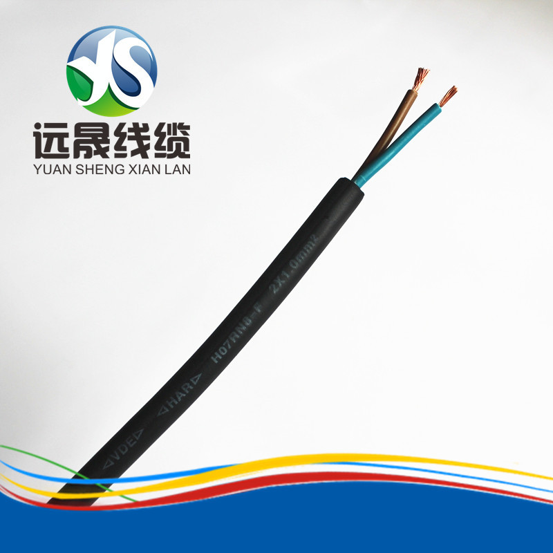 厂家供应现货H07RN8-F 两芯1平方潜水泵橡胶线 水底灯橡胶线