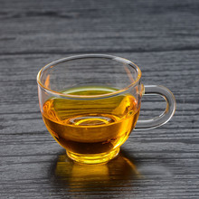 茶杯品茗杯小把杯子高硼硅生产批发加厚单层玻璃杯咖啡杯耐热