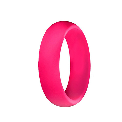 5.7mm wide solid color silicone ring women's silicone ring European and American popular ring silicone ring