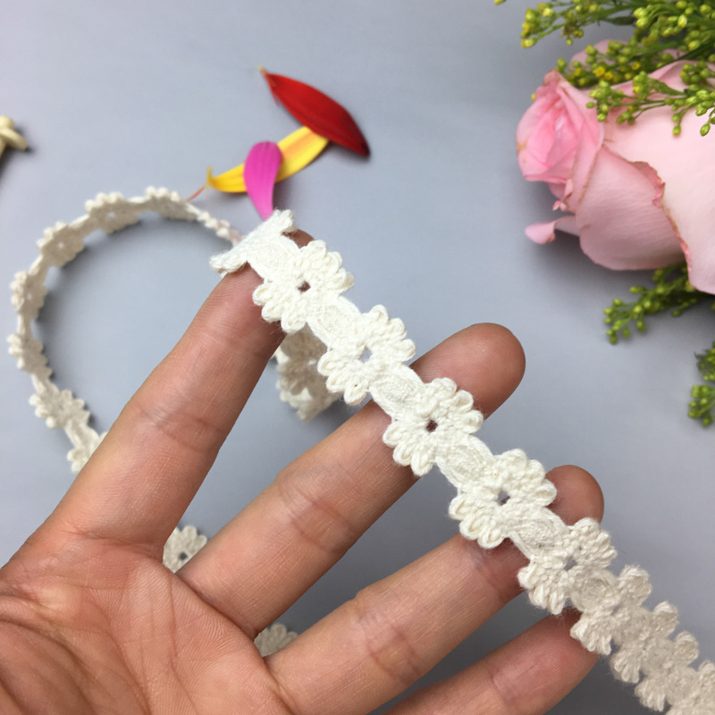 纯棉织带花边鞋材箱包饰品 十字花边织带