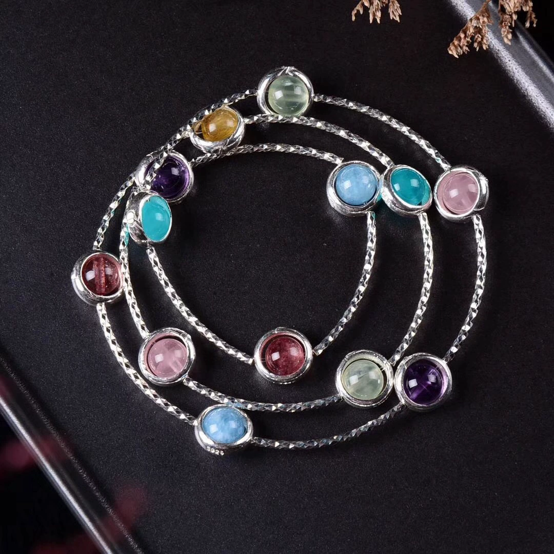 人品银品 Creative design fashionable accessory, crystal bracelet handmade, silver 925 sample