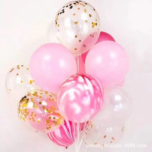 10-inch agate single color cloud marble balloon colorful paint balloon round glass decorative balloon