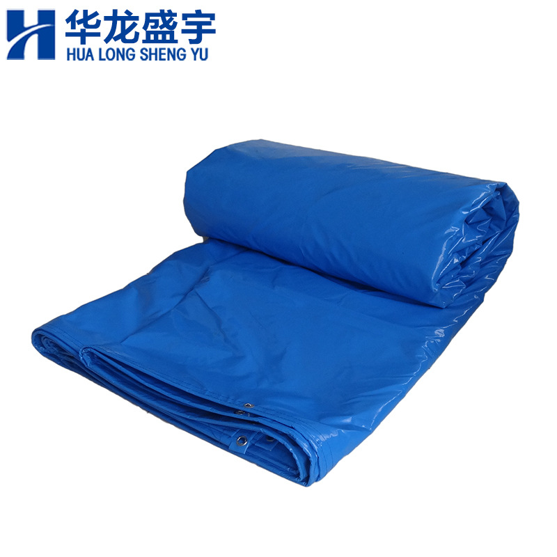 厂家直供PVC涂塑经编刀刮布防雨布 加厚防水防晒防火阻燃汽车篷布