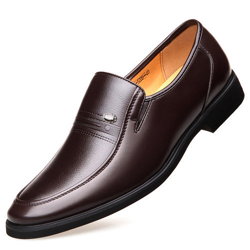 Men's slip-on extra large size 4748 49 50 pointed toe business formal leather shoes men's shoes single shoes men's leather shoes