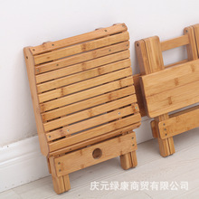 楠竹折疊凳子便攜式家用實木馬扎戶外釣魚椅小板凳小凳子方凳批發