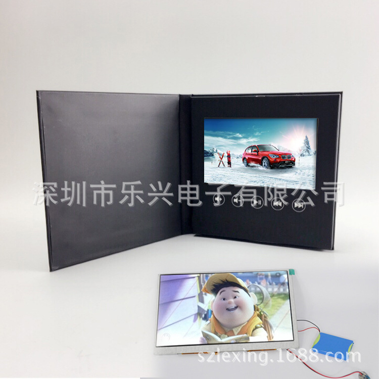 多尺寸多功能电子视频播放卡定制商业推广广告展会促销用视频贺卡