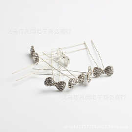 新娘水钻DIY饰品配件 U型发簪发叉 头饰饰品材料