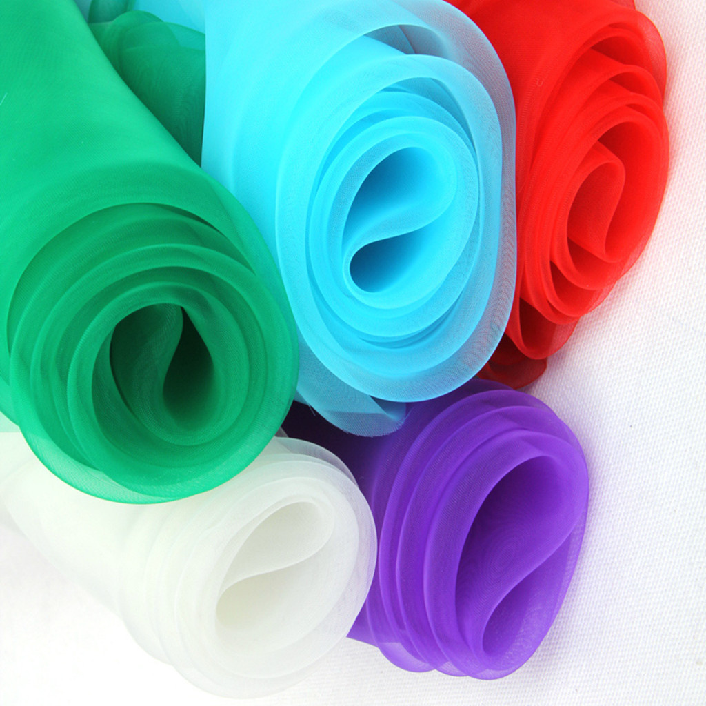 厂家直销 成品无光纱面料 可做童装  女装 礼品袋  窗纱 面料批发