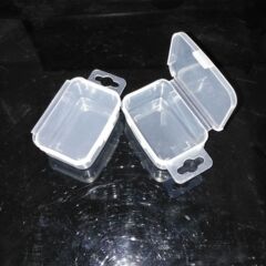 Spinning bait fishing gear box, spinning lure box, plastic box, PVC box, 5.3*4*2.7cm accessories box, tool box