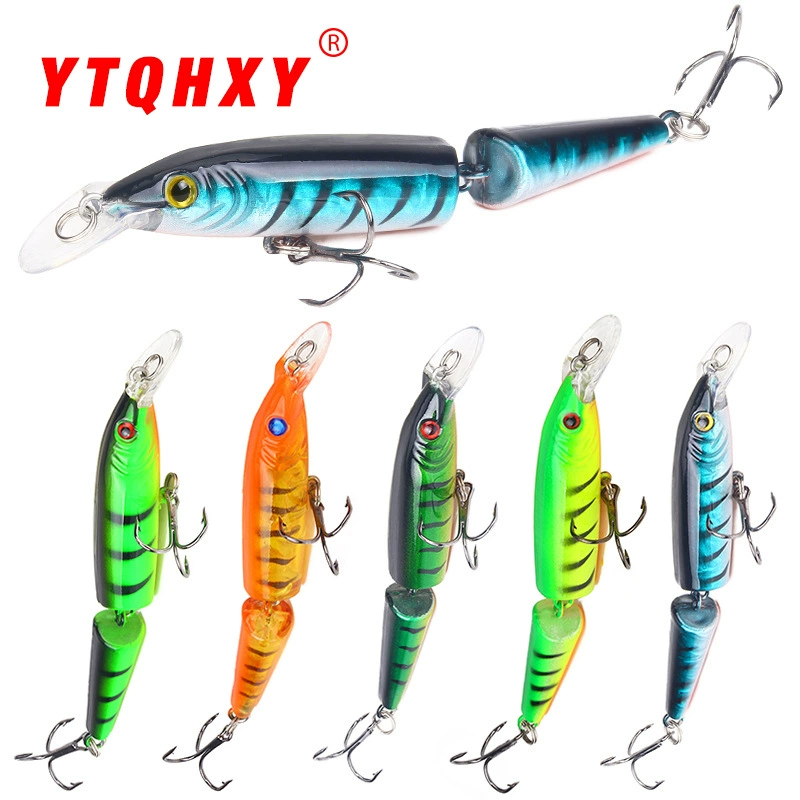 [AliExpress popular lure soft bait two-section hard bait 9g/10.5cm swaying realistic minnow imitation bait hard bait fake bait]