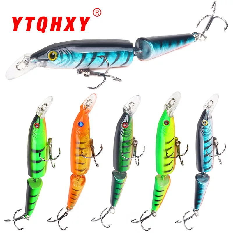[AliExpress popular lure soft bait two-section hard bait 9g/10.5cm swaying realistic minnow imitation bait hard bait fake bait]