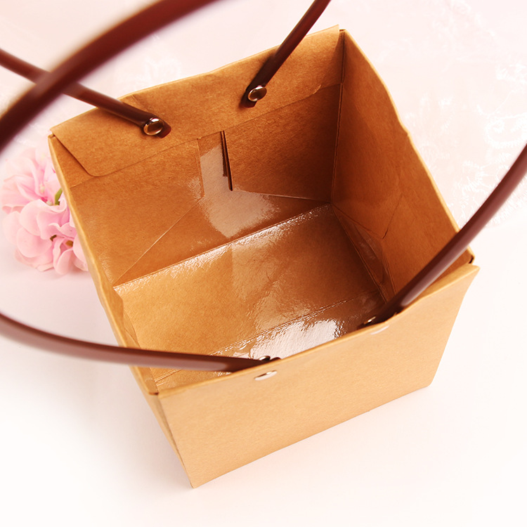 Roland flor caja de embalaje impermeable papel Kraft ramo bolso flor tienda ramo floral material de embalaje al por mayor