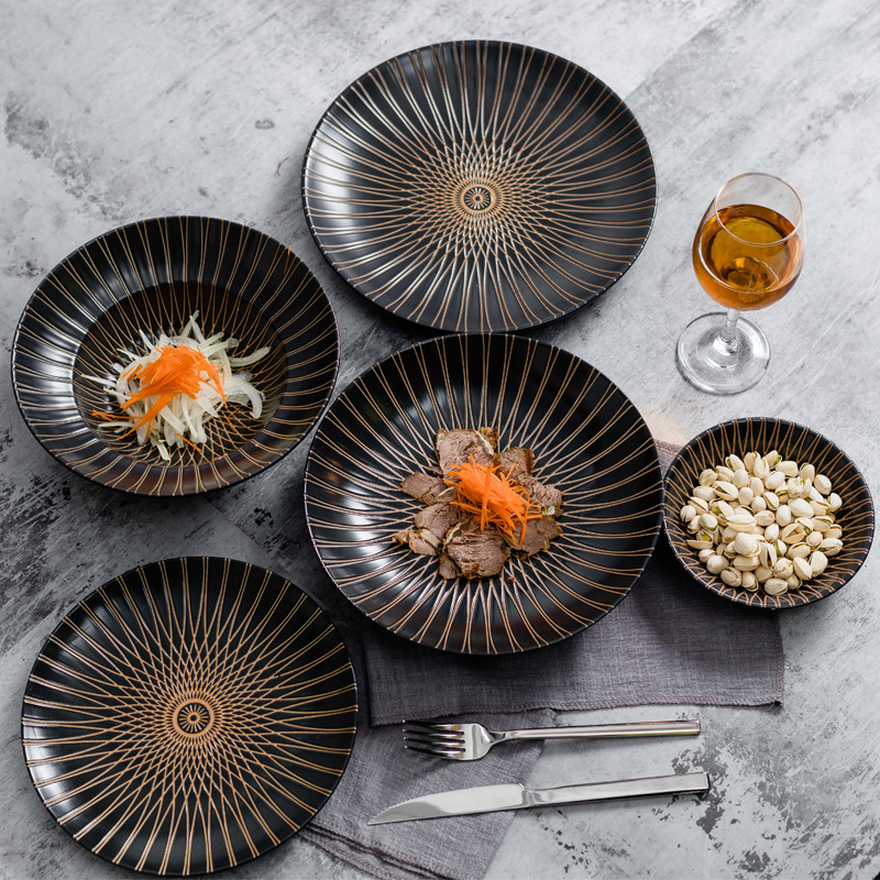 Plato de filete Cubertería de cerámica