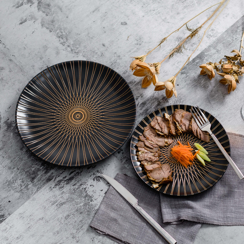 Plato de filete Cubertería de cerámica