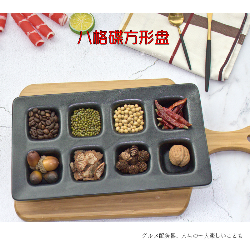 Molde de la torta de cerámica para hornear pastelería ocho rejilla molde para hornear