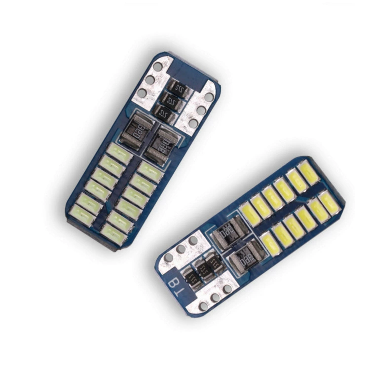 Auto LED Lantern Light T10 3014 24SMD Demonstration Width Light Light Light Light Car Doors Read the Tail Tail Box Light
