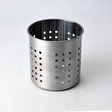 加厚帶磁不銹鋼筷籠餐具收納盒桶帶瀝水孔筷子筒酒店用品批發