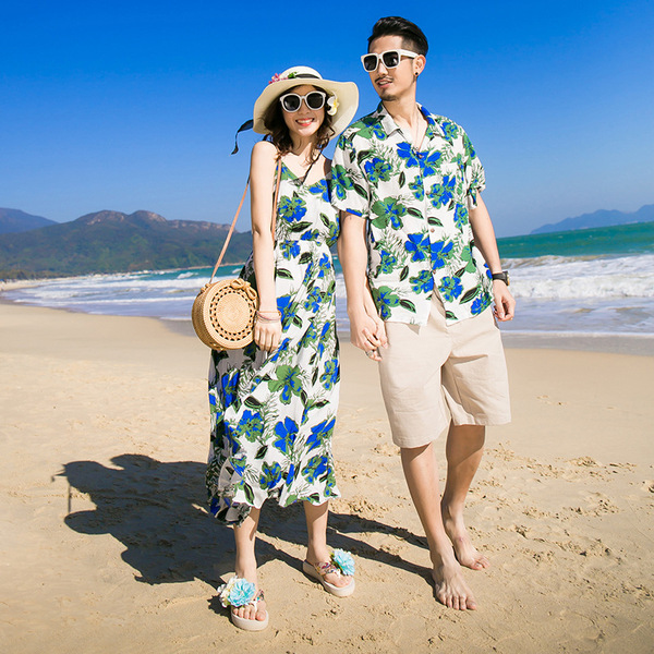 Summer beach couple clothing