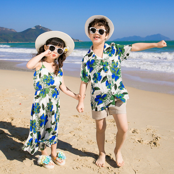 Summer beach couple clothing
