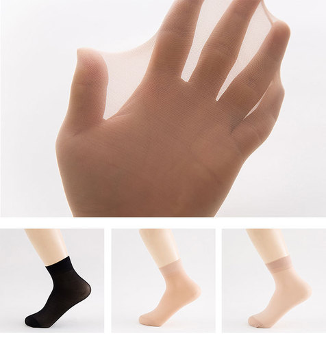Zhuji steel stockings spring and autumn ultra-thin stockings short stockings women's invisible breathable socks street stall wholesale short socks for women