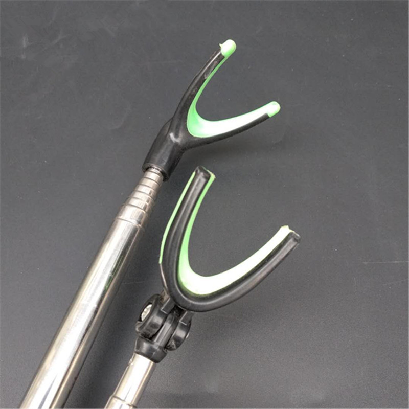 Soporte de torreta de acero inoxidable 1,5 m 2,4 m telescópica enchufe de tierra caja de pesca de doble propósito soporte de caña de pescar equipo de pesca al aire libre