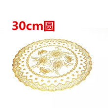 PVC烫金餐垫杯垫碗垫烟缸垫托盘垫欧式餐垫隔热垫花瓶装饰垫