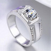 Trend wedding ring for beloved, zirconium, European style, wholesale