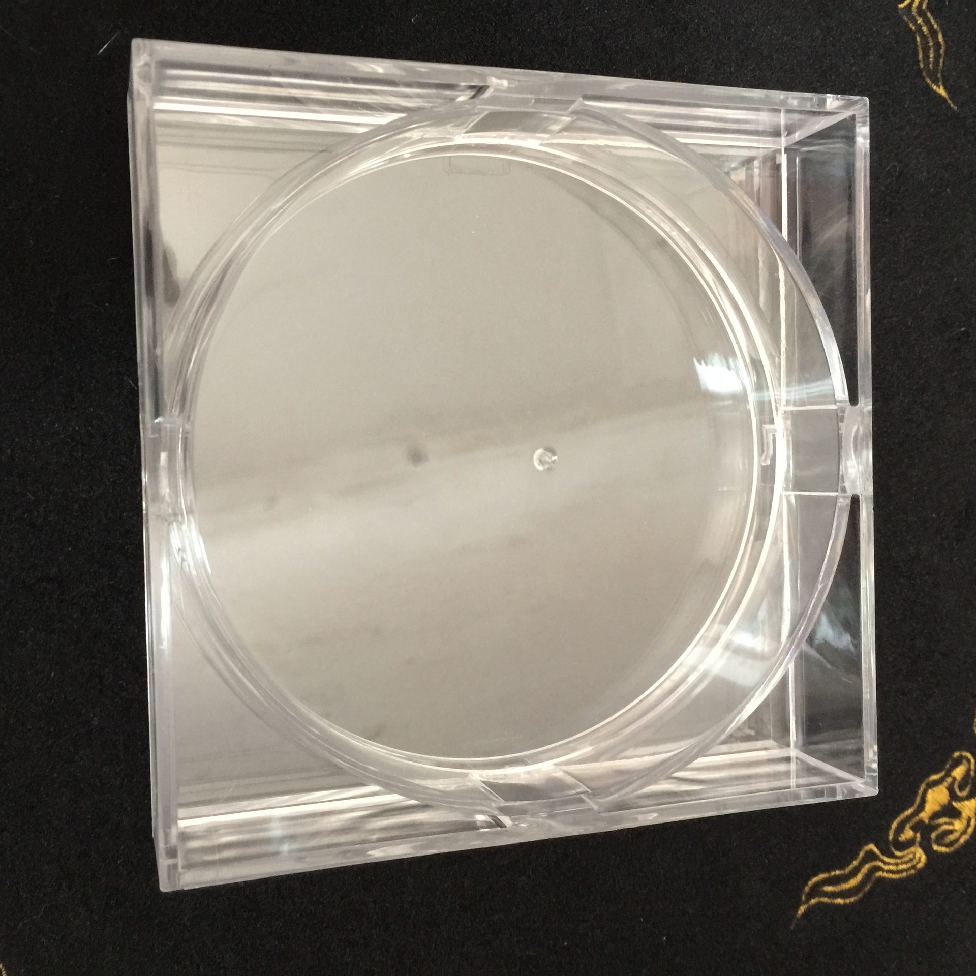 高档四方亚克力水晶盒旋转天地盖 沉香手链佛珠念珠盒 琥珀密蜡盒