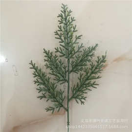 仿真松针枝 五叉塔松枝 圣诞树圣诞圈装饰松针配件大量批发