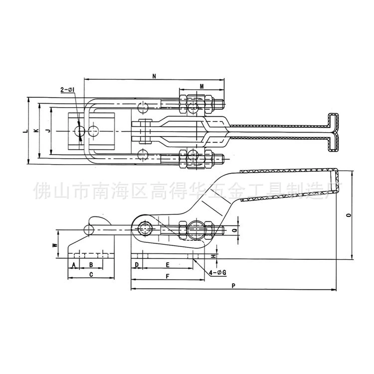 Фабричная оптовая продажа быстрого зажима GH-40323 пряжка защелка дверной защелки быстро зажим замок