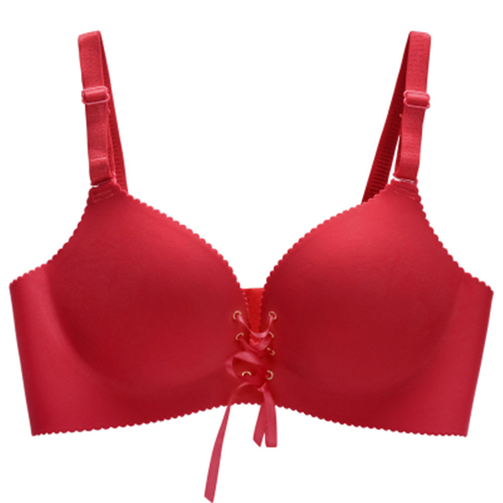 Copa panal sujetador transpirable brillante Correa pull B push up ajustable inalámbrico ropa interior de las mujeres sujetador traje