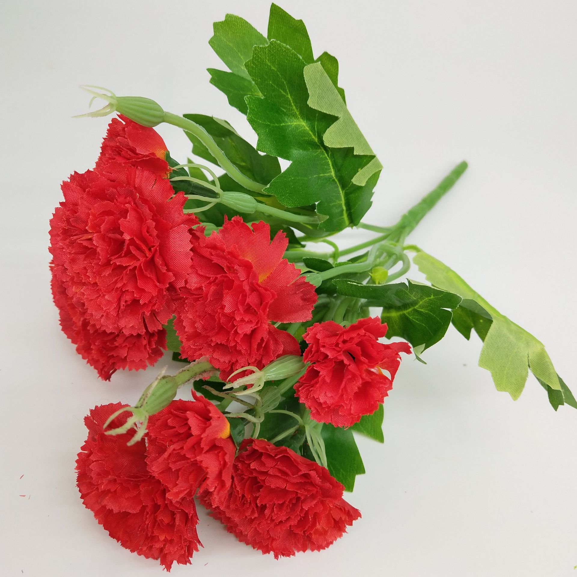 Flores artificiales clavel pequeño, decoración hogar y bodas, proveedor