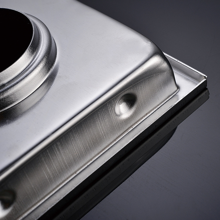 Desodorante de gran desplazamiento 304 Desagüe de piso de acero inoxidable Hotel baño lavadora ducha Desagüe de piso invisible entrega de una sola pieza