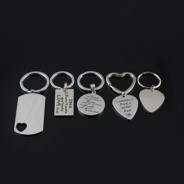 Metal stainless steel keychain men's and women's car waist hanging key buckle pendant lovers car personalized creative